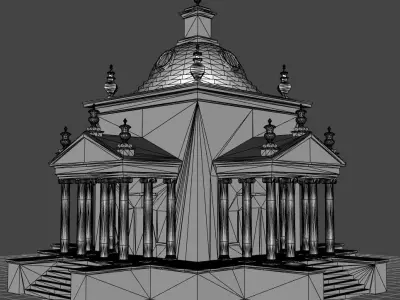 Temple of the Winds Low-poly 3D model
