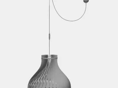 Lustre decentre Volupte XL by lairial luminaire bordeaux Free 3D model
