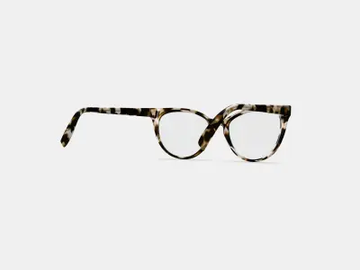 Haley Eyeglasses in Opal Tortoise 3D model