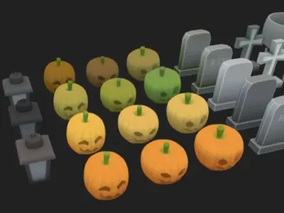 Festivity Halloween Low-poly 3D model