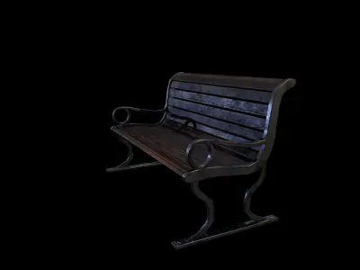 Park Bench - Gest Low-poly 3D model
