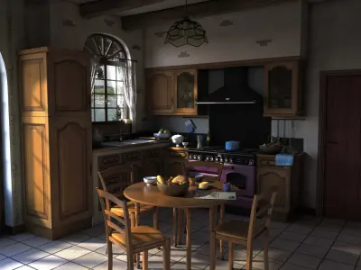 Traditional Kitchen 3D model