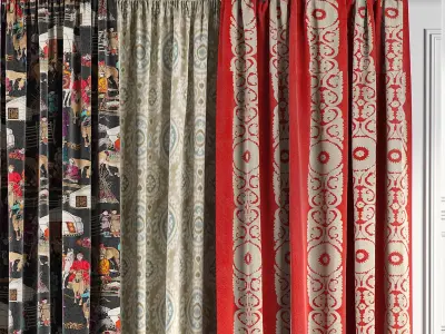 Curtain Set 52 3D model
