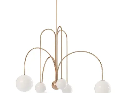 Comet Chandelier 3D model