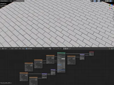 Ultra realistic Street paving slabs Scan  3D model