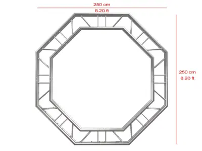 Octagon Truss Modular Stage Structure 3D model