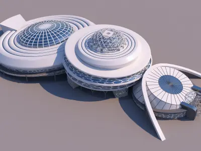 0098 - Organic Building 3D model
