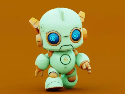 ROBO G-8  Rigged for Unreal Engine - Unity - MIXAMO 3D model