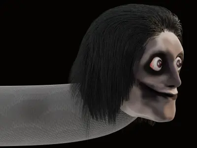 Snake Horror Creature From PoolRoom Horror Game 3D model