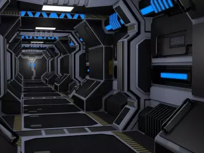 Sci Fi Corridor 3D model