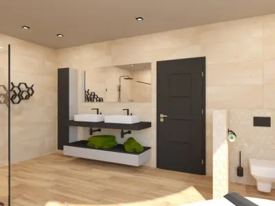 Bathroom 04 Low-poly 3D model