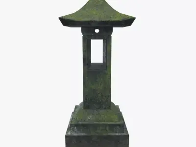 Medieval Torch V04 Low-poly 3D model