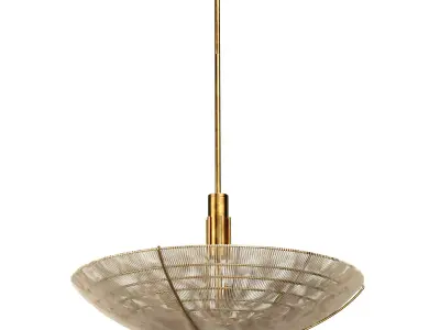 Delphine Natural Jute Pendant Light 3D model
