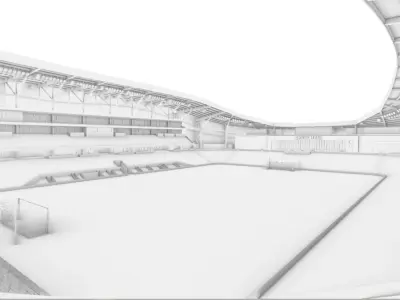 Allianz Field Stadium Low-poly 3D model