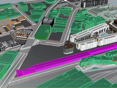 Los Angeles Art District 3D model