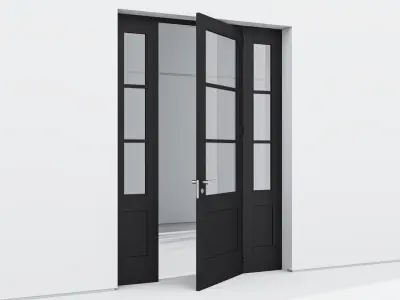 Aluminium door 167 3D model