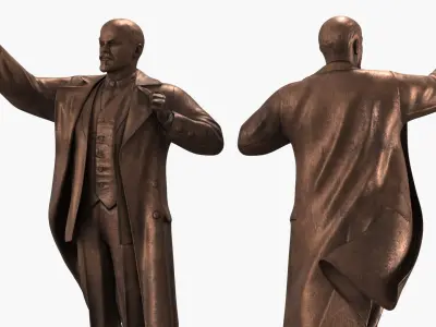  Vladimir Lenin Bronze Statue 
