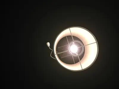 Vintage Standing Lamp 3D model