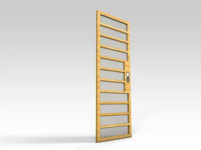 Modern door 3D model buy