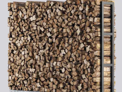 Firewood decor n2 3D model