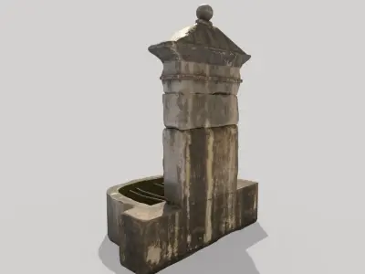 Old Public Fountain 3D model