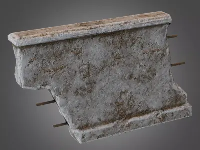 Wall 02 Pbr Low-poly 3D model