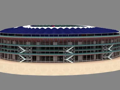 New Camp Nou Stadium Barcelona Spain 3D model