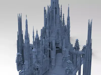 Advanced Civilization Tower Design 2 3D model