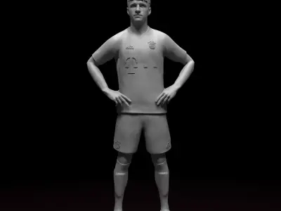 Muller Bayern Munich football player  stl file ready for print 3D print model