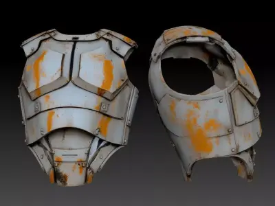 Sci fi Torso Armour 2 3D model