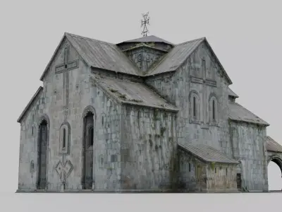 Armenian Stone Monastery Church 3D model
