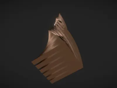 Copper Flakes Tower 3D model