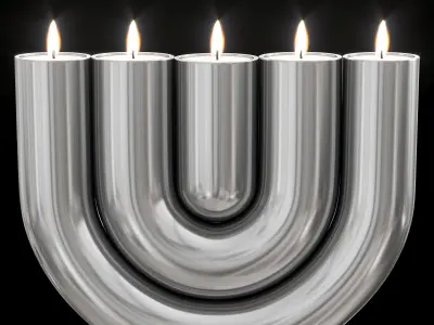 Double U Tealight Holder by Pinterest 3D model