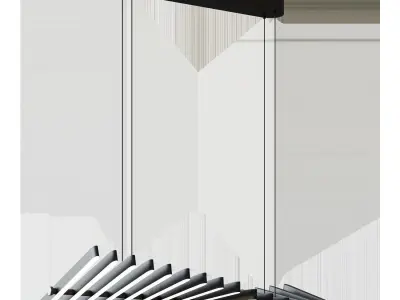  Kovacs Stake Out 34 Wide Integrated LED Abstract Chandelier  3D model