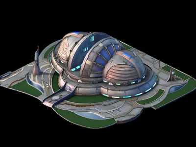 Spacecraft - Terrain Reconstruction Institute 03 3D model