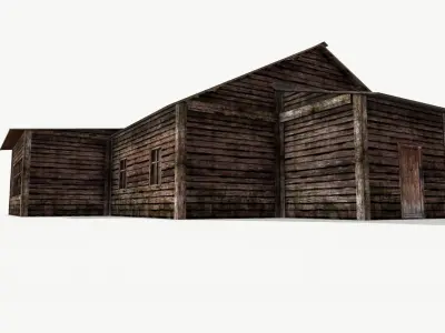 Old House 09 Low-poly 3D model