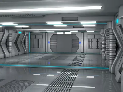 Sci Fi Room Interior  3D model