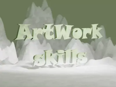 3D Text LOGO changeble title Texture