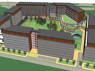 vacation spot-Resort-Fashion Leisure Hotel-0193 3D model