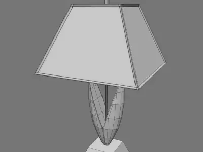 Table lamp - Night stand Lamp - Desk Lamp Low-poly 3D model