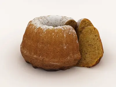 Gugelhupf Cake 003 3D model