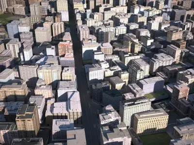 City 10 Low-poly 3D model