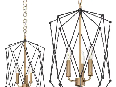 Zarra Pendant By Visual Comfort Studio 3D model