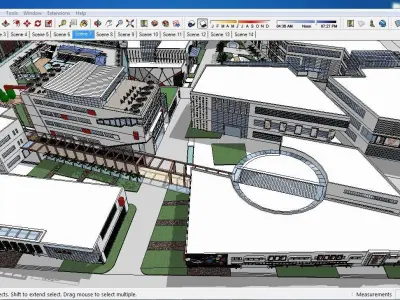 Sketchup Shopping Center A7 3D model