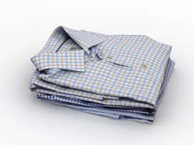Folded Shirt Pile 002 3D model