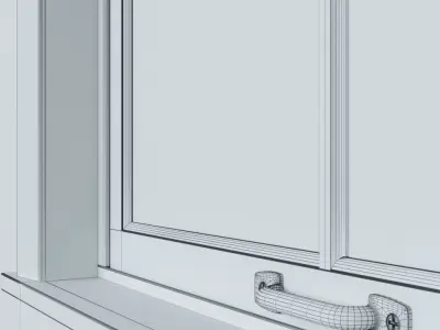 Double Hung-Sliding Sash Windows 3D model