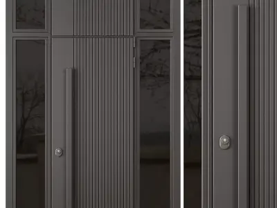 Entrance door set27 3D model