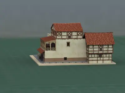 Wargame Scenery Tavern 3D Print Model 3D print model