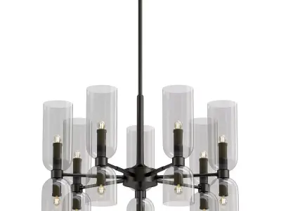 Favourite-Amusing-2877-7P light chandelier with clear glass c... 3D model