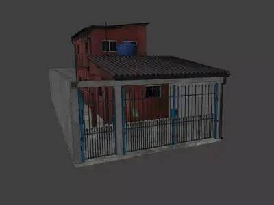 Low Poly Brazilian House Colection - 10x Low-poly 3D model